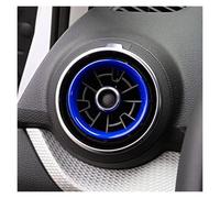 Car Interior For A3 S3 Q2 8V 2013-2020 Car Styling Interior Accessories 4 X Car Air Conditioning Outlet Ring Decoration Suitable Car Molding Strip(Blue)