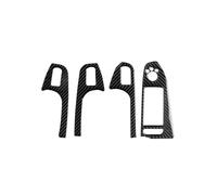 Car Interior For A4 For B8 2009-2016 Real Carbon Fiber Interior Door Armrest Panel Cover Window Lift Buttons Frame Trim Moulding Trim(Right)