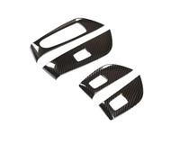 Car Interior for Benz for E Class for W213 2016-2021 Car Styling ABS Silver Door Window Button Cover Frame Trim Sticker Moulding Trim(Carbon Fiber Pattern)