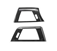Car Interior For BMW F30 F31 F32 F33 F34 F36 2014-2019 2Pcs Carbon Fiber Style Car Side Air Conditioning Vent Cover Trim Frame Stickers ABS Fit Sticker Decoration Interior