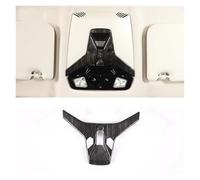 Car Interior For BMW X1 U11 2023-2024 ABS Car Carbon Fiber Inner Front Reading Light Frame Decoration Sticker Trim Auto Accessories Car Interior Accessories(B Black woodgrain)