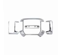 Car Interior For Chevrolet For Silverado 2014 2015 2016 2017 Car Center Console Dashboard Air Outlet Decoration Cover Car Molding Strip(Chrome)