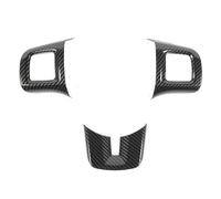 Car Interior For Dodge for Challenger for Charger for Dart 2009-2014 Car Steering Wheel Panel Decoration Cover Stickers Trim Accessories (Carbon Fiber Grain)