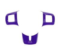 Car Interior For Dodge for Challenger for Charger for Dart 2009-2014 Car Steering Wheel Panel Decoration Cover Stickers Trim Accessories (Purple)