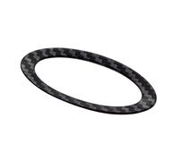Car Interior For Focus 2 3 For Fiesta For Ecosport 2009-2018 Auto Accessories Steering Wheel Trim Cover Car Molding Strip(Carbon Fiber)