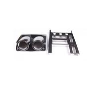 Car Interior For Hummer H2 2003-2007 ABS Silver Car Dashboard Side Air Conditioner Outlet Frame Decorative Sticker Car Interior Accessories Car Molding Strip(A Carbon fiber)