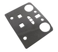 Car Interior For Hummer H2 2003-2007 Soft Carbon Fiber Car Front Reading Light Panel Cover Trim Sticker Car Accessories 1 Piece Auto Interior(Black)