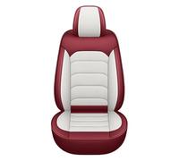 Car Interior For Hyundai For Genesis For Grand For Santa Fe For Veracruz PU Leather Car Seat Cover Car Interior Seat Protector Seat Cover(White red 1 seat)