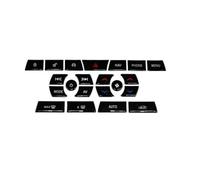 Car Interior For Jaguar For XF X250 2012-2015 Black Button Trim Cover Climate AC Switch Car Interior Refurbishment Kit Gear Repair Decals (Climate 4kyes)