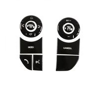 Car Interior For Land For Rover For Discovery 5 LR5 For Range For Rover For Sport For Vogue Car Steering Wheel Button Trim Stickers Accessories Car Molding Strip(Style B Black)
