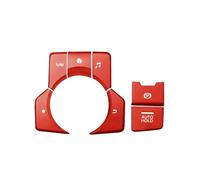 Car Interior For Mazda3 For ATENZA CX-5 CX-4 CX-8 RHD Aluminum Electronic Parking Brake Automatic Parking Button Cover Trim Sticker Accessories(7X Red)