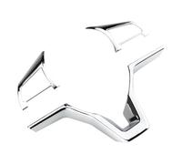 Car Interior For Nissan For Juke 2019 2020 For Micra 2017-2020 Car Steering Wheel Panel Knob Cover Sticker (Bright sliver 3pcs)