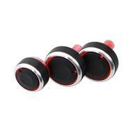 Car Interior For Nissan For March Aluminum Alloy Air Conditioning Heat Control Switch Button Knobs Accessories AC Knob(Black)