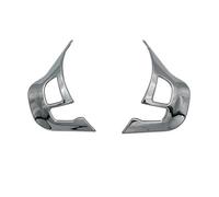 Car Interior for Peugeot 208 2008 2014-2016 Car Sticker Trim Flying Wheel Panel Interior Accessories Car Vent Outlet Trim(Bright Silver)