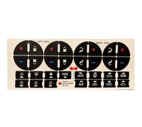 Car Interior For Saturn For Outlook XR 2009-2012 AC Panel Dash Button Sticker Climate Control Repair Kit Replacement interior