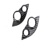 Car Interior For Smart For Fortwo For Forfour 453 Interior Accessories Car Steering Wheel Button Decorative Cover Steering Wheel Modification Sticker(Carbon)