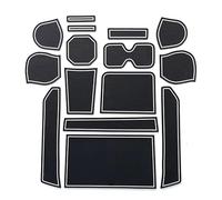 Car Interior For SUZUKI For IGNIS Interior Accessories Door Pad Dust Mats Water Coaster Non-Slip Gate Slot Cup(WHITE)