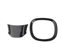 Car Interior For Volvo For XC60 For XC90 V90 S90 2018 2019 2020-2025 Interior Accessories Car Steering Wheel Trim Cover Frame Car Molding Strip(C carbon)