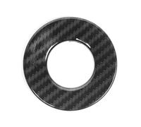 Car Interior Moulding For Jeep For Wrangler JL For Gladiator JT 2018 Up Car Interior Start Stop Button Knob Switch Decoration Ring Cover(Carbon fiber grain)