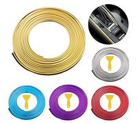 Car Interior Moulding Trim，5M Car filler trim strip line styling moulding strips DIY styling interior，for All Cars (yellow)