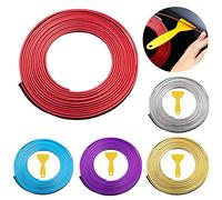 Car Interior Moulding Trim, 5M Decoration Strip for Interior and Exterior, PVC, Red