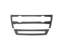 Car Interior Moulding Trim for BMW for X5 E70 for X6 E71 Center Console CD Panel Trim Frame Sticker Car Interior Tuning Interior Accessories(Carbon Fiber Leather d)