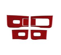 Car Interior Moulding Trim for Tesla for Model 3 for Highland 2024 2025 Real Soft Carbon Fiber Window Lifter Switch Sticker LHD RHD Accessories Interior Decoration Accessories