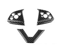 Car Interior Moulding Trim Real Carbon Fiber Steering Wheel Frame Sticker For Tesla For Model 3 For Highland 2024 2025-up Trim Car Accessories Interior Decoration Accessories