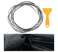 Car Interior Moulding Trim Strips,5M 16.4ft Auto Decorative Line Strip for Women Men,Dashboard Electroplating Decoration Filler Insert Strips,DIY Flexible Strip with Installing Tool (Carbon Fibre)