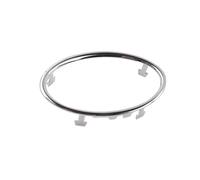 Car Interior Mouldings 1/4Pcs Car Air Conditioning Outlet Decoration Circle Ring Outlet Sticker For Focus 2 MK2 2005-2013 Car Interior Accessories Trim Decoration Strips(1pc Birght Silver)