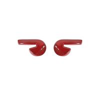 Car Interior Mouldings 2PCS Car Seat Adjust Backrest Handle Button Switch Frame Cover Trim for Mustang 2015 2016 2017 Interior Accessories Car Interior Trim Strips(Red Fiber Grain)
