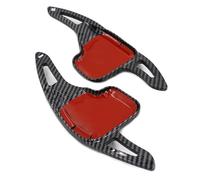 Car Interior Mouldings 2PCS Car Steering Wheel Shift Paddle Extension for BMW 1 2 3 4 5 6 7 Series X1 X4 Z4 Interior Decoration(Carbon Black)
