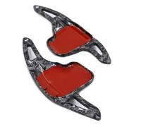 Car Interior Mouldings 2PCS Car Steering Wheel Shift Paddle Extension For BMW 1 2 3 4 5 6 7 Series X1 X4 Z4 Interior Decoration(Forged Pattern)