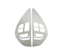 Car Interior Mouldings 3D Carbon Fiber Control Button Steering Wheel Switch Car Interior Sticker For Mitsubishi ASX For Lancer For Outlander RVR For Pajero Sport Car Interior Trim Strips(Silver)