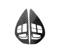 Car Interior Mouldings 3D Carbon Fiber Control Button Steering Wheel Switch Car Interior Sticker For Mitsubishi ASX For Lancer For Outlander RVR For Pajero Sport Car Interior Trim Strips(Black)