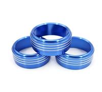 Car Interior Mouldings 3Pcs Car Ac Knob Air Conditioning Knob Heat Control Switch Button For Subaru For Forester For Impreza XV For Crosstrek WRX For Levorg Car Interior Trim Strips(Blue)