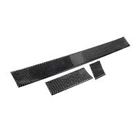 Car Interior Mouldings 3PCS Carbon Fiber Car Dashboard Panel Decorative Strip Stickers Fit Use For BMW E60 5 Series 2005-10 Auto Styling Interior Accessories