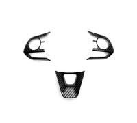 Car Interior Mouldings 3pcs For Toyota For Corolla 2020 Steering Wheel Frame Cover Trim Decoration Car Styling Accessories Sticker Interior Decoration(Carbon Look)