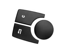Car Interior Mouldings 3Pcs/Set Car Console Multimedia Knob Switch Button Cover Sticker For Mercedes For Benz A B Class CLA GLA W176 W246 C117 W117 X156 Interior Decoration Accessories(B Black)