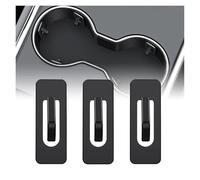 Car Interior Mouldings 3Pcs Universal Car Cup Holder Limiter Auto Water Cup Slot Limit Pad Fixing Clips Car Cup Holder Console Slot Slip Limiters Interior Decoration
