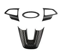 Car Interior Mouldings 4pcs Carbon Fiber Style Interior Steering Wheel Decoration Moilding Frame Cover Trim For Focus 3 MK3 2015-2018 Trim Decoration Strips