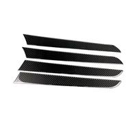 Car Interior Mouldings 4Pcs for A4 B8 2009-2016 Interior Door Panel Cover Trim Carbon ABS Car Sticker Car Vent Outlet Trim