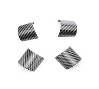Car Interior Mouldings 4Pcs/Set Interior Car Steering Wheel Panel Cover Trim Sticker For Mondeo 2004-2006 Car Styling Accessories Trim Decoration Strips(Carbon fibre)