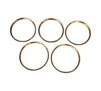 Car Interior Mouldings 5 PCS Air Condition AC Outlet Air Vent Ring Cover Trim Decoration For Mercedes For Benz CLA GLA GLC Class W117 X156 For AMG Car Styling Interior Decoration Strips(Gold)