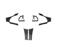 Car Interior Mouldings 5 Pcs Car Steering Wheel Kit Cover Trim Decorative Sticker For BMW Z4 E85 2003-2008 With Audio Controls Interior Decoration