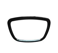 Car Interior Mouldings ABS Car Steering Wheel Center Panel Frame Steering Wheel Decorative Sticker For A4 B6 B7 B8 A6 C6 A5 Q7 Q5 A3 8P S3 Trim Decoration Strips(Style 1 Black)