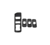 Car Interior Mouldings ABS Carbon Fiber Interior Center Console Inner Dashboard Navigation Decoration Cover Accessories Car Interior(Window lift cover)