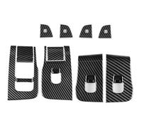 Car Interior Mouldings ABS Carbon Fiber Steering Wheel Frame Cover For Tesla For Model 3 For Highland 2024 For Model Y For Juniper 2025 Interior Decoration(LHD)