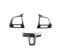Car Interior Mouldings ABS Carbon Fiber Steering Wheel Panel Protective Cover Trim For VW For Golf MK6 For PASSAT B7 For Tiguan For Jetta For CC Interior Decoration(Onecolor)