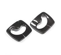 Car Interior Mouldings ABS Chrome/Carbon Fiber Texture Car Seat Safety Belt Buckle Decoration Cover For BMW 5 Series F10 2014-2017 Car Accessories Interior Decoration Accessories(Carbon Look)